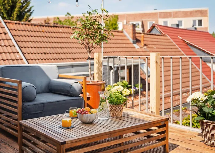 Entdecke Dein Elegantes Hilvit-altstadt-apartment Mit Traumhafter Dachterrasse - Ein Refugium Fuer Natur- & Kulturliebhaber! Modernes Ambiente - Ruhe - Grosszuegiger Raum Mit Smart Tv Und Waschmaschine Erwarten Dich! Apartamento Spremberg